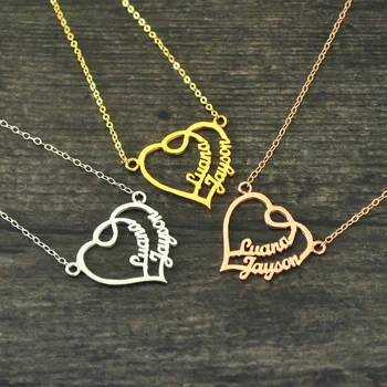 Personalized Heart Name Necklace, Couples Name necklace, Name Heart Necklace,Gift for Her,Custom Necklace
Personalized Heart Name Necklace, Couples Name necklace, Name Heart Necklace,Gift for Her,Custom Necklace