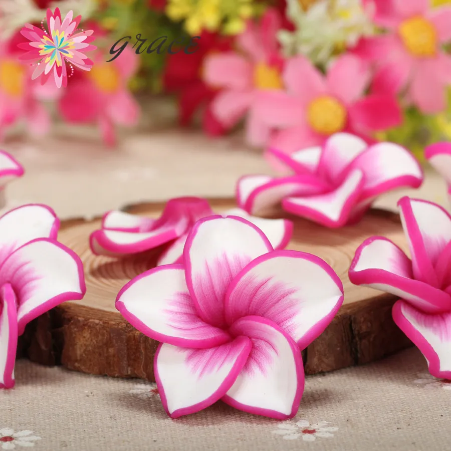 10pc/lots 35mm 3D Polymer Clay Plumeria Rubra Fimo Charms Flowers Flatback Beads Diy Necklace Hair Jewelry Accessories Materials
10pc/lots 35mm 3D Polymer Clay Plumeria Rubra Fimo Charms Flowers Flatback Beads Diy Necklace Hair Jewelry Accessories Materials