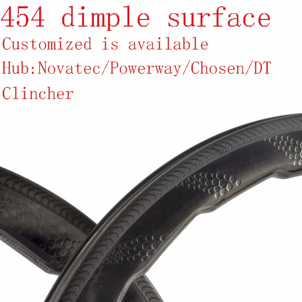 454 Dimple Surface Carbon Wheels Clincher 58mm Depth Carbon Road Bike Wheelset Chinese Carbon Bicycle Wheel
454 Dimple Surface Carbon Wheels Clincher 58mm Depth Carbon Road Bike Wheelset Chinese Carbon Bicycle Wheel