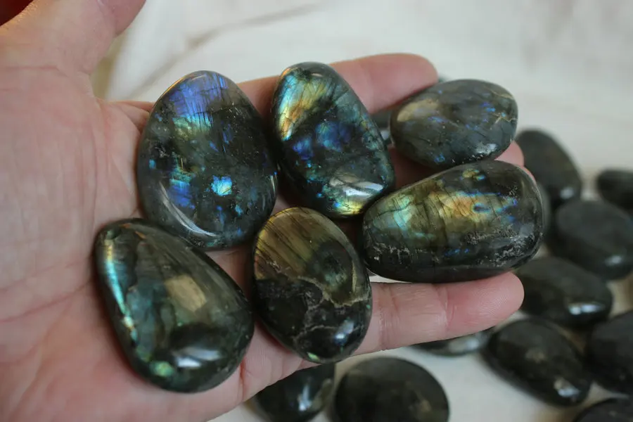 10 Pieces Natural Rainbow Labradorite Crystal Tumbled Palm Gem Stone Wholesales Price,Free Shipping
10 Pieces Natural Rainbow Labradorite Crystal Tumbled Palm Gem Stone Wholesales Price,Free Shipping