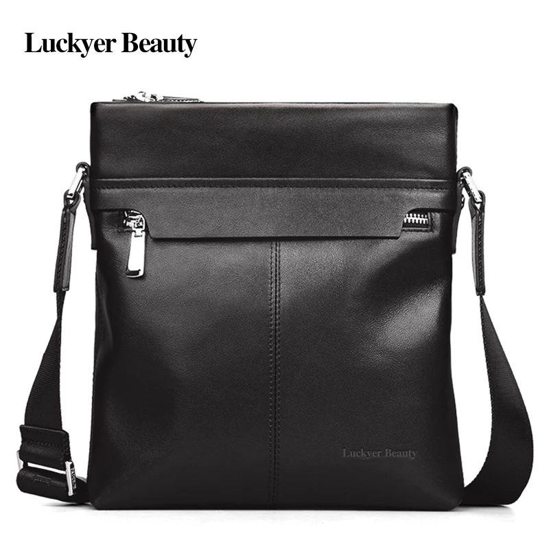 LUCKYER BEAUTY Luxury Designer Genuine Leather Men's Messenger Bag Zipper Man Crossbody Bags Large Capacity Shoulder Bag Male
LUCKYER BEAUTY Luxury Designer Genuine Leather Men's Messenger Bag Zipper Man Crossbody Bags Large Capacity Shoulder Bag Male