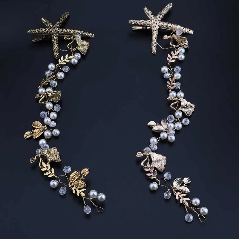 New Hair Jewelry For Women Starfish Tiara Headband Head Chain Pearl Hair Accessories Wedding Bridal Headpiece Bandeau Cheveux VL
New Hair Jewelry For Women Starfish Tiara Headband Head Chain Pearl Hair Accessories Wedding Bridal Headpiece Bandeau Cheveux VL
