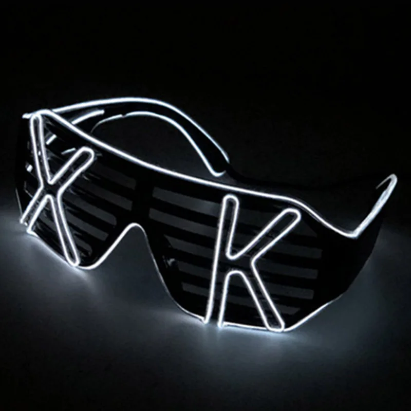 Double color EL shutter glasses Sound actived glow sunglass any party festive flashing glasses birthday gift Luminous Lighting
Double color EL shutter glasses Sound actived glow sunglass any party festive flashing glasses birthday gift Luminous Lighting