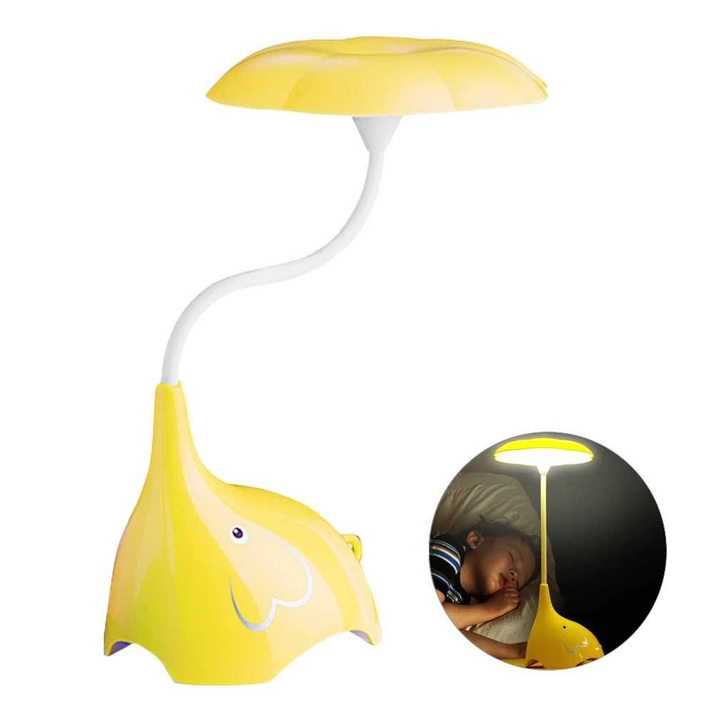 LEDGLE 0.8W LED Desk Lamp Practical Bedside Lamp Rechargeable Night Light with Cute Elephant Shape, 3 Brightness Levels, Yellow
LEDGLE 0.8W LED Desk Lamp Practical Bedside Lamp Rechargeable Night Light with Cute Elephant Shape, 3 Brightness Levels, Yellow