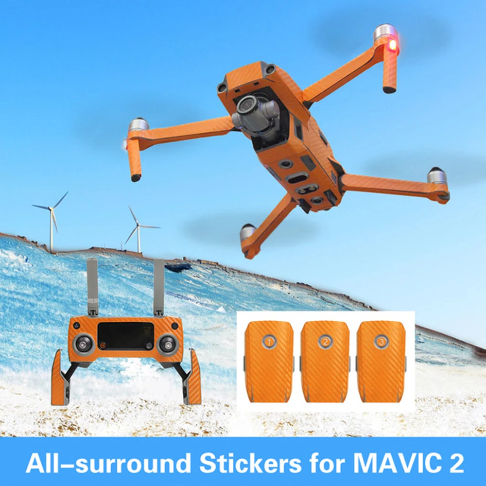 Optional All-surround Sticker Waterproof PVC Stickers Carbon Skin Decal for DJI MAVIC 2 PRO/ZOOM Drone Remote Controller Battery
Optional All-surround Sticker Waterproof PVC Stickers Carbon Skin Decal for DJI MAVIC 2 PRO/ZOOM Drone Remote Controller Battery