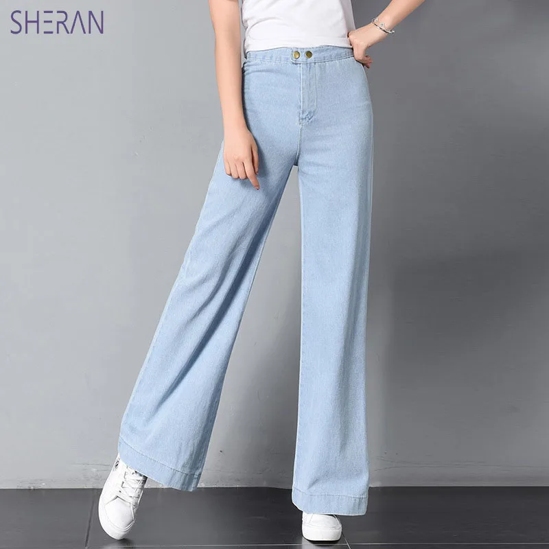 SHERAN High Waist Loose Wide Leg Jeans Pants For Women 2018 New Denim Jeans Woman Trousers Blue Plus Size Female Casual Pants
SHERAN High Waist Loose Wide Leg Jeans Pants For Women 2018 New Denim Jeans Woman Trousers Blue Plus Size Female Casual Pants