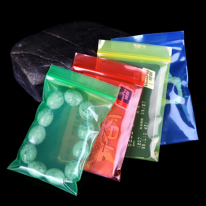200pcs 0.14mm Thick Mix Colors Self Zip Lock Plastic Jewelry Packaging Bag 10x15cm Transparent Bracelet Plastic Shopping Bag
200pcs 0.14mm Thick Mix Colors Self Zip Lock Plastic Jewelry Packaging Bag 10x15cm Transparent Bracelet Plastic Shopping Bag
