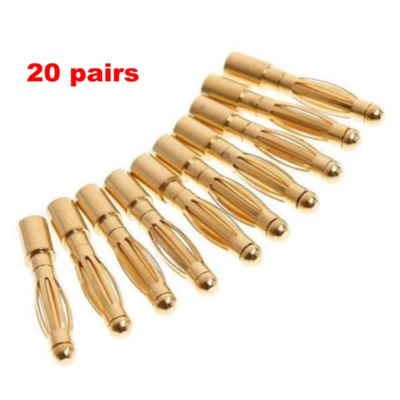 20 Pairs 10 Pairs 2mm Male Female Gold-plated Banana Plug RC Motor Electronic Connector AU Combo For RC Drone Quadcopter DIY Toy
20 Pairs 10 Pairs 2mm Male Female Gold-plated Banana Plug RC Motor Electronic Connector AU Combo For RC Drone Quadcopter DIY Toy