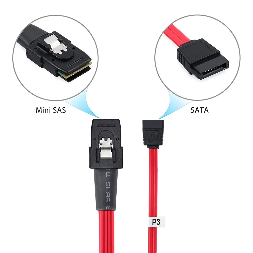 Mini SAS 8087 распределитель на 4 дюйма SATA кабель|Компьютерные кабели и разъемы| |