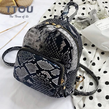Fashion Serpentine Mini Women Backpack Small Female Travel Backpack Multifunction Shoulder Bag PU Leather Backpack for School
Fashion Serpentine Mini Women Backpack Small Female Travel Backpack Multifunction Shoulder Bag PU Leather Backpack for School