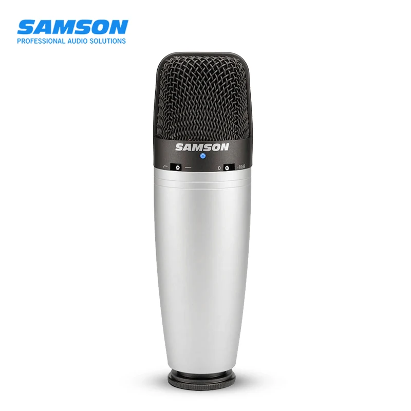 100% Original SAMSON C03 multi-pattern condenser microphone for recording vocals and acoustic instrument without carry case
100% Original SAMSON C03 multi-pattern condenser microphone for recording vocals and acoustic instrument without carry case