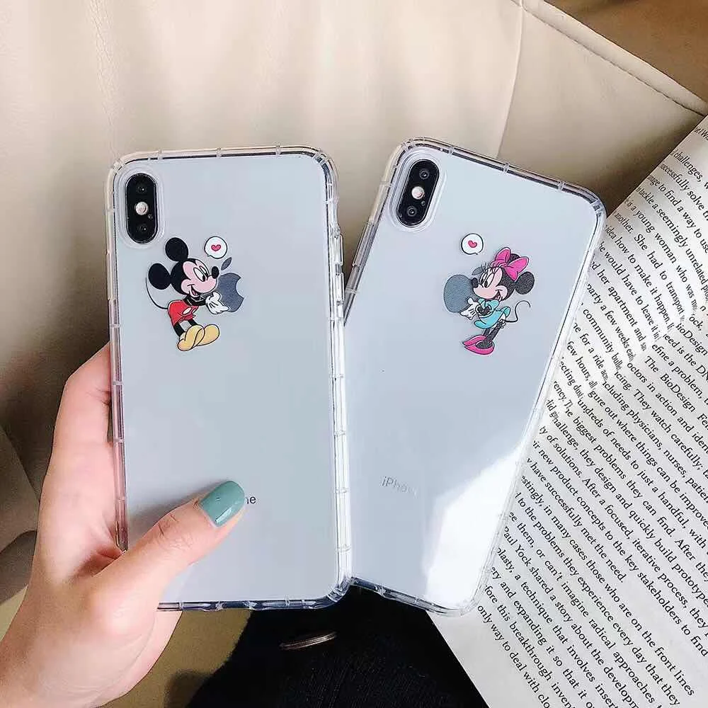 cartoon Mickey Minnie Mouse phone case For iphone Xs MAX XR X 6 6s 7 8 plus Cute Couple soft TPU Back Cover Transparent
cartoon Mickey Minnie Mouse phone case For iphone Xs MAX XR X 6 6s 7 8 plus Cute Couple soft TPU Back Cover Transparent