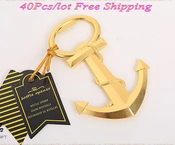 (40 Pieces/lot) Gold themed wedding souvenirs of Gold Nautical Anchor Bottle Opener Wedding decoration gift and Party favors
(40 Pieces/lot) Gold themed wedding souvenirs of Gold Nautical Anchor Bottle Opener Wedding decoration gift and Party favors