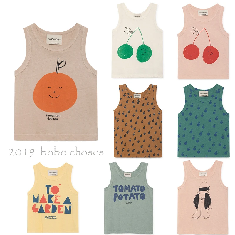Bobo New Arrivals 2019 Kids Summer Vest T shirt For Boys Girls Clothes Cherry Apple Print Sleeveless T-shirt Tops Tank
Bobo New Arrivals 2019 Kids Summer Vest T shirt For Boys Girls Clothes Cherry Apple Print Sleeveless T-shirt Tops Tank