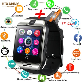 Bluetooth SmartWatch ip68 Q18 Fitness Tracker Touch Screen Support APP Download TF Sim Card Camera Dial /Call for Android Phone
Bluetooth SmartWatch ip68 Q18 Fitness Tracker Touch Screen Support APP Download TF Sim Card Camera Dial /Call for Android Phone