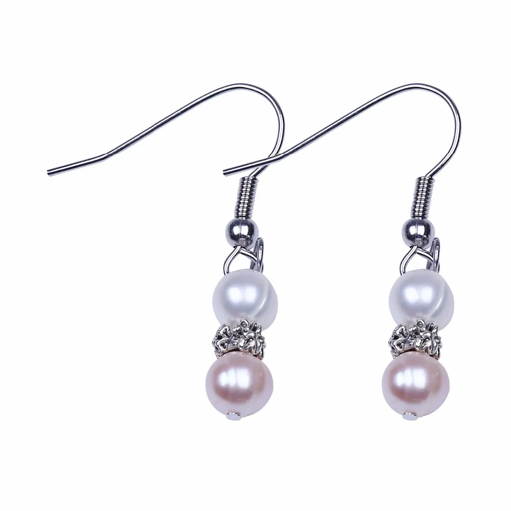 Hot selling two potato ball hanging earrings girl's sweet lovely double pearls earrings
Hot selling two potato ball hanging earrings girl's sweet lovely double pearls earrings