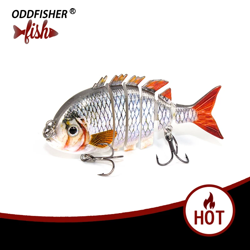 1PCS Fishing Lures Swimbait Crankbait 3D Eyes Hard Baits 6 segemants Lifelife Isca Artificial Lures Fishing Tackle With 2 Hooks
1PCS Fishing Lures Swimbait Crankbait 3D Eyes Hard Baits 6 segemants Lifelife Isca Artificial Lures Fishing Tackle With 2 Hooks