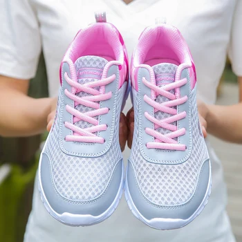 Women Running Shoes Mesh Outdoor Walking Jogging Sneakers Lace Up Breathable Feminino Womens Blue Shoes Soft Athletic Shoes
Women Running Shoes Mesh Outdoor Walking Jogging Sneakers Lace Up Breathable Feminino Womens Blue Shoes Soft Athletic Shoes