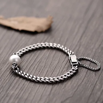 LKO new arrive S925 Thai silver Pearl Bracelet for women Birthday Retro and Elegant free shipping
LKO new arrive S925 Thai silver Pearl Bracelet for women Birthday Retro and Elegant free shipping