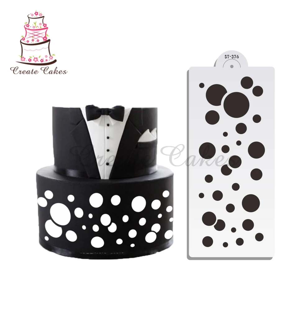 Bubble Decorative Stencil for Cake Design Plastic Weeding Cake Stencil Fondant Template Mold Decorating Tools Bakeware ST-376
Bubble Decorative Stencil for Cake Design Plastic Weeding Cake Stencil Fondant Template Mold Decorating Tools Bakeware ST-376