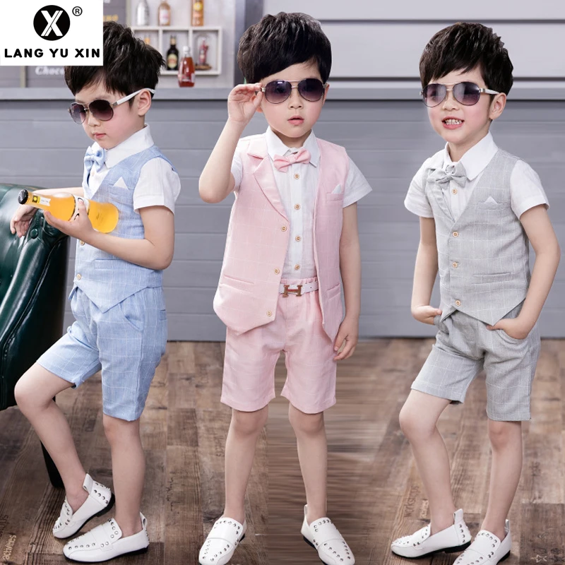 Children's Evening Dress Three-piece Suit Little Flower Girl Wedding Suit Host Shows Boys' Wear Baby Boy Clothes roupa infantil
Children's Evening Dress Three-piece Suit Little Flower Girl Wedding Suit Host Shows Boys' Wear Baby Boy Clothes roupa infantil