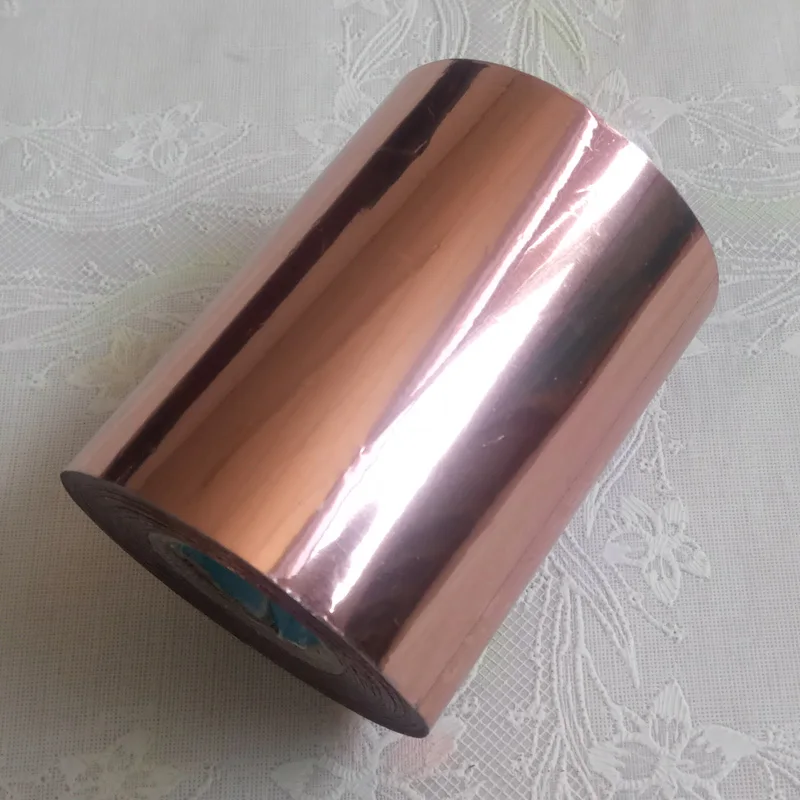 Rose Gold One Roll for 8cm x 120m/Lot DIY Package Box Holographic Foil Plain Transparent Foil Hot Stamping On Paper or Plastic
Rose Gold One Roll for 8cm x 120m/Lot DIY Package Box Holographic Foil Plain Transparent Foil Hot Stamping On Paper or Plastic