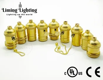 Wholesale Vintage E26/E27 Lamps Socket Bulb Holder Base For Antique Light Pure Brass Copper Lamp Holder DIY Pendant Light
Wholesale Vintage E26/E27 Lamps Socket Bulb Holder Base For Antique Light Pure Brass Copper Lamp Holder DIY Pendant Light