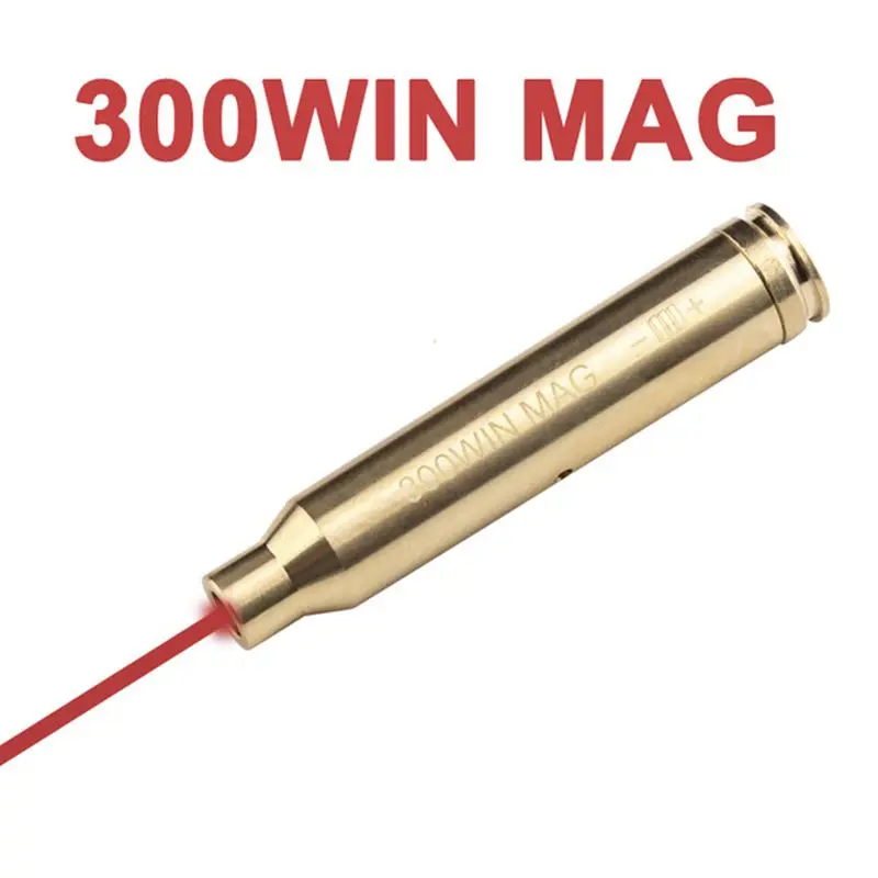 

Hunting Brass CAL 300 WIN MAG Cartridge Bore Sight Copper Tactical Boresighter Red Laser Bore Sighter for Rifle Shotgun Handgun