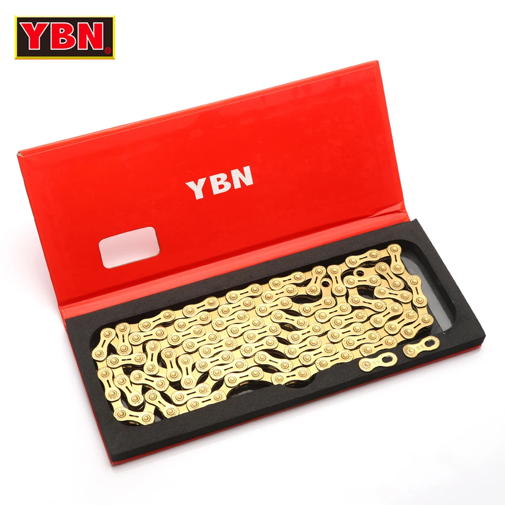 YBN 11 Speed Chain Bicycle Half Hollow 10 Speed Chain Golden Mountain Road Bike 11 Variable Ultralight Boxed For Shimano/SRAM
YBN 11 Speed Chain Bicycle Half Hollow 10 Speed Chain Golden Mountain Road Bike 11 Variable Ultralight Boxed For Shimano/SRAM