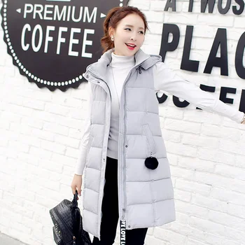 KUYOMENS Plus Size L-5XL Women Winter Hooded Vest Waistcoat Cotton Long Sleeveless Big Pocket Casual Coat Short sleeve Coats 
KUYOMENS Plus Size L-5XL Women Winter Hooded Vest Waistcoat Cotton Long Sleeveless Big Pocket Casual Coat Short sleeve Coats