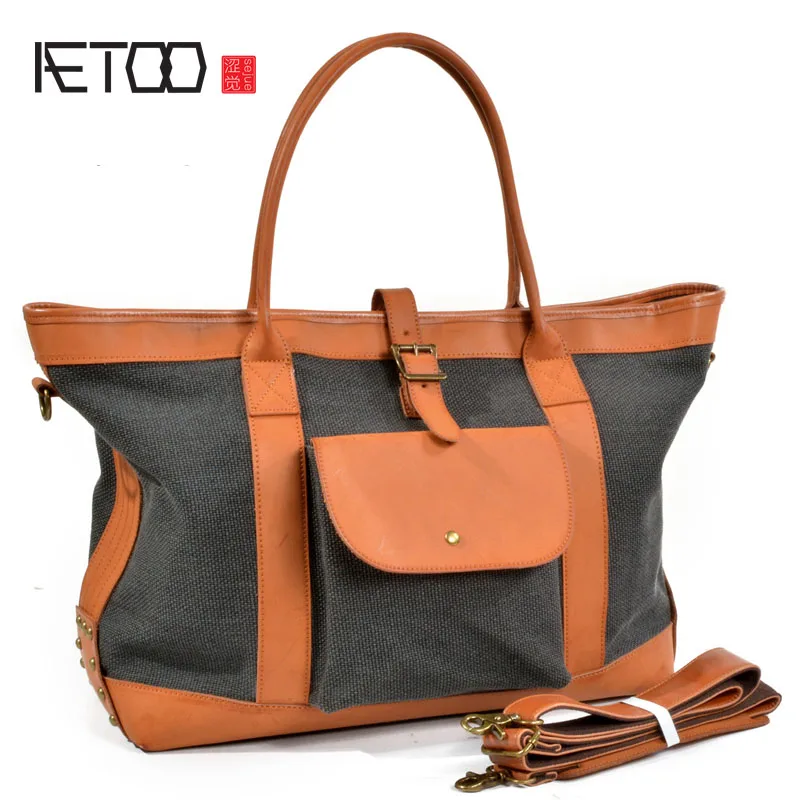 AETOO New Tote bag canvas handbag big shopping bag portable contrast color shoulder Messenger travel bag
AETOO New Tote bag canvas handbag big shopping bag portable contrast color shoulder Messenger travel bag