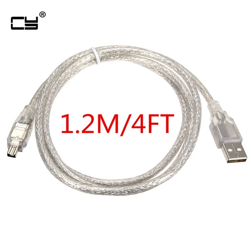 USB Male to Firewire IEEE 1394 4 Pin Male iLink Adapter Cord firewire 1394 Cable for SONY DCR-TRV75E DV camera cable 120cm
USB Male to Firewire IEEE 1394 4 Pin Male iLink Adapter Cord firewire 1394 Cable for SONY DCR-TRV75E DV camera cable 120cm