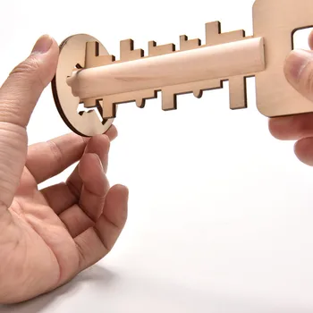 Novelty Key Unlock Puzzle Intelligence Educational Toys Puzzles Pre-school Wooden Kids Babies Children Toy 1pcs
Novelty Key Unlock Puzzle Intelligence Educational Toys Puzzles Pre-school Wooden Kids Babies Children Toy 1pcs