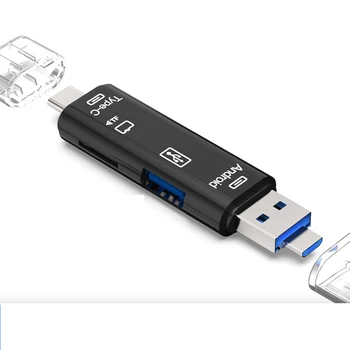 All in One Memory Card Reader For Android OTG Micro USB Type C USB C TF Card Reader Adapter for Android PC Laptop Computer
All in One Memory Card Reader For Android OTG Micro USB Type C USB C TF Card Reader Adapter for Android PC Laptop Computer