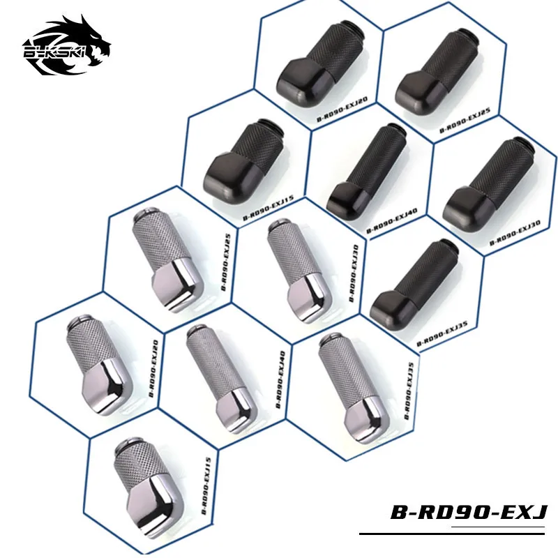 BYKSKI Water Cooling G1/4'' 90 Degree Rotary Fitting Extender Elbow Male to Female Black/Silver 15/20/25/30/35/40mm B-RD90-EXJ
BYKSKI Water Cooling G1/4'' 90 Degree Rotary Fitting Extender Elbow Male to Female Black/Silver 15/20/25/30/35/40mm B-RD90-EXJ