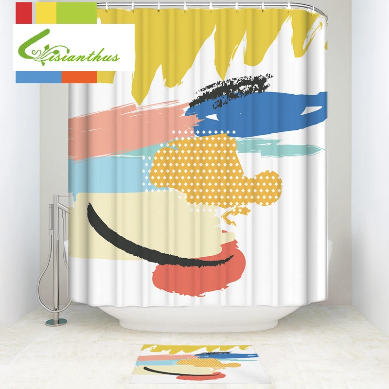 Nordic Shower Curtain Geometric Color Block Bath Curtains Bathroom For Bathtub Bathing Cover Extra Large Wide 12pcs Hooks
Nordic Shower Curtain Geometric Color Block Bath Curtains Bathroom For Bathtub Bathing Cover Extra Large Wide 12pcs Hooks