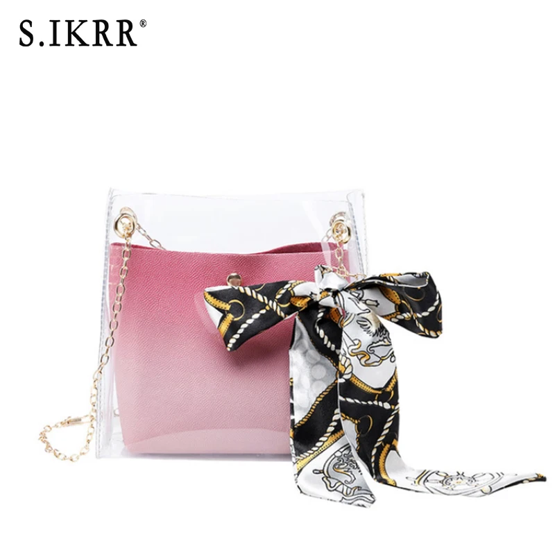 S.IKRR Summer Sweet Jelly Scarf Mother Bags Transparent Lady Shoulder Bag Multicolor Luxury Designer Handbag High Quality
S.IKRR Summer Sweet Jelly Scarf Mother Bags Transparent Lady Shoulder Bag Multicolor Luxury Designer Handbag High Quality