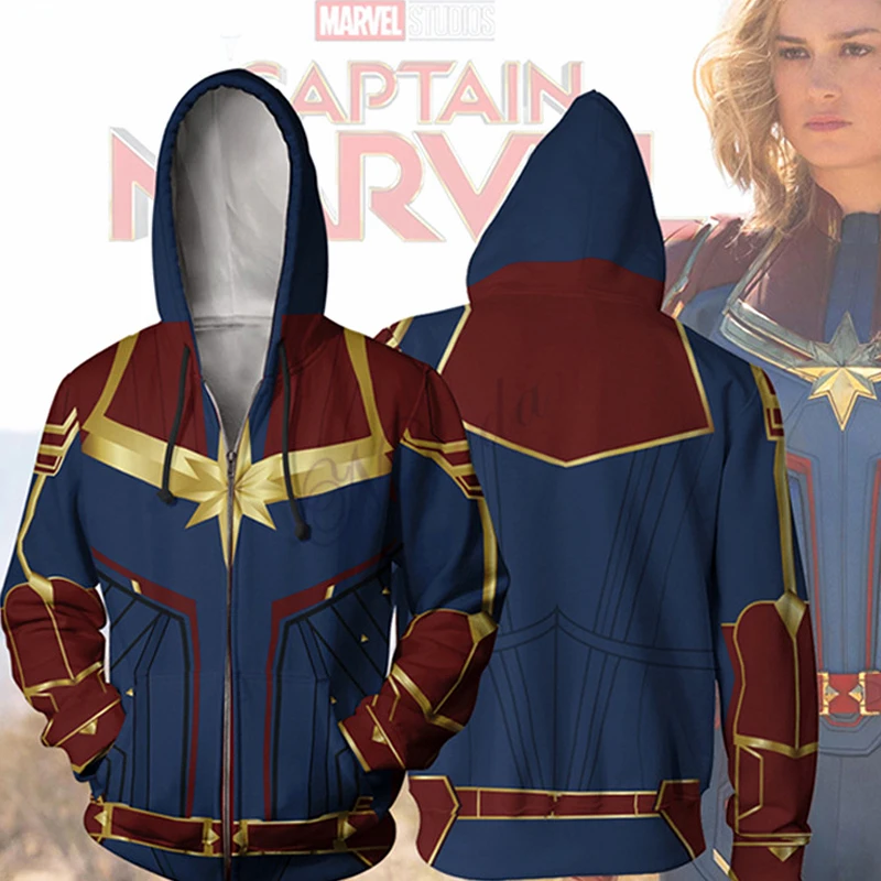 Captain Marvel Hoodie Avengers Endgame Carol Danvers Sweatshirts Jacket Cosplay Cosplay Kostьm Halloween Mдnner Frau Top
Captain Marvel Hoodie Avengers Endgame Carol Danvers Sweatshirts Jacket Cosplay Cosplay Kostьm Halloween Mдnner Frau Top