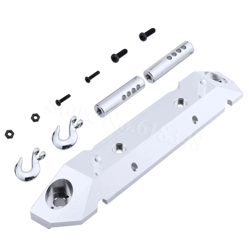 Aluminum Alloy Rear Bumper with Metal Tow Hook for 1/10 Axial SCX10 RC Rock Crawler Hop Up Parts AX80126 CNC Machined
Aluminum Alloy Rear Bumper with Metal Tow Hook for 1/10 Axial SCX10 RC Rock Crawler Hop Up Parts AX80126 CNC Machined