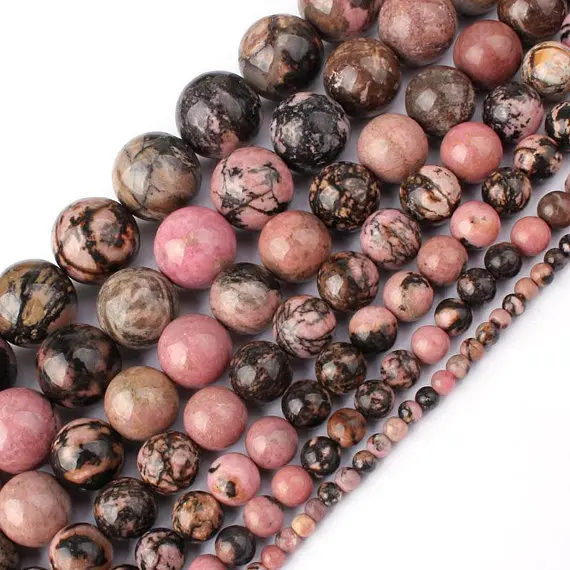 One strand 100% Natural Multi Rhodonite Beads 4MM 6 MM 8MM 10MM 12MM Round Semi Gem Stone Jewelry Loose Beads 15.5"/Strand
One strand 100% Natural Multi Rhodonite Beads 4MM 6 MM 8MM 10MM 12MM Round Semi Gem Stone Jewelry Loose Beads 15.5"/Strand