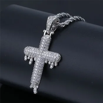 Mens Cross Necklace Fashion Hip Hop Jewely 2 Colors Iced Out Pendant Necklace Gold Chain For Men
Mens Cross Necklace Fashion Hip Hop Jewely 2 Colors Iced Out Pendant Necklace Gold Chain For Men