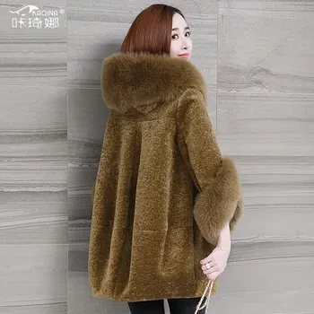 Real Fur Coat Fox Fur Hooded 100% Wool Jacket Autumn Winter Coat Women Clothes 2018 Korean Vintage Manteau Femme Hiver 47052 ZT
Real Fur Coat Fox Fur Hooded 100% Wool Jacket Autumn Winter Coat Women Clothes 2018 Korean Vintage Manteau Femme Hiver 47052 ZT