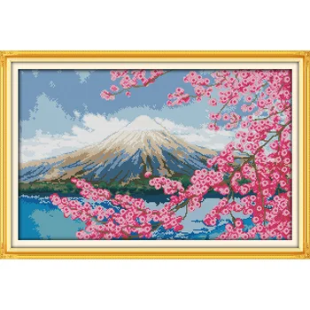 Everlasting Love Mount Fuji Chinese Cross Stitch Kits Ecological Cotton 11 14CT Stamped DIY Christmas Decorations For Home Gift 
Everlasting Love Mount Fuji Chinese Cross Stitch Kits Ecological Cotton 11 14CT Stamped DIY Christmas Decorations For Home Gift