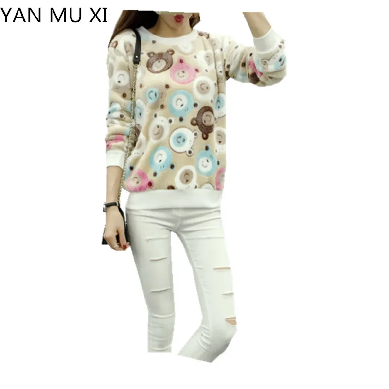 winter Sweater 2017 Brand Fashion Harajuku Cute Teddy bear panda Women sweater high quality Flannel Pullovers Warm tops
winter Sweater 2017 Brand Fashion Harajuku Cute Teddy bear panda Women sweater high quality Flannel Pullovers Warm tops