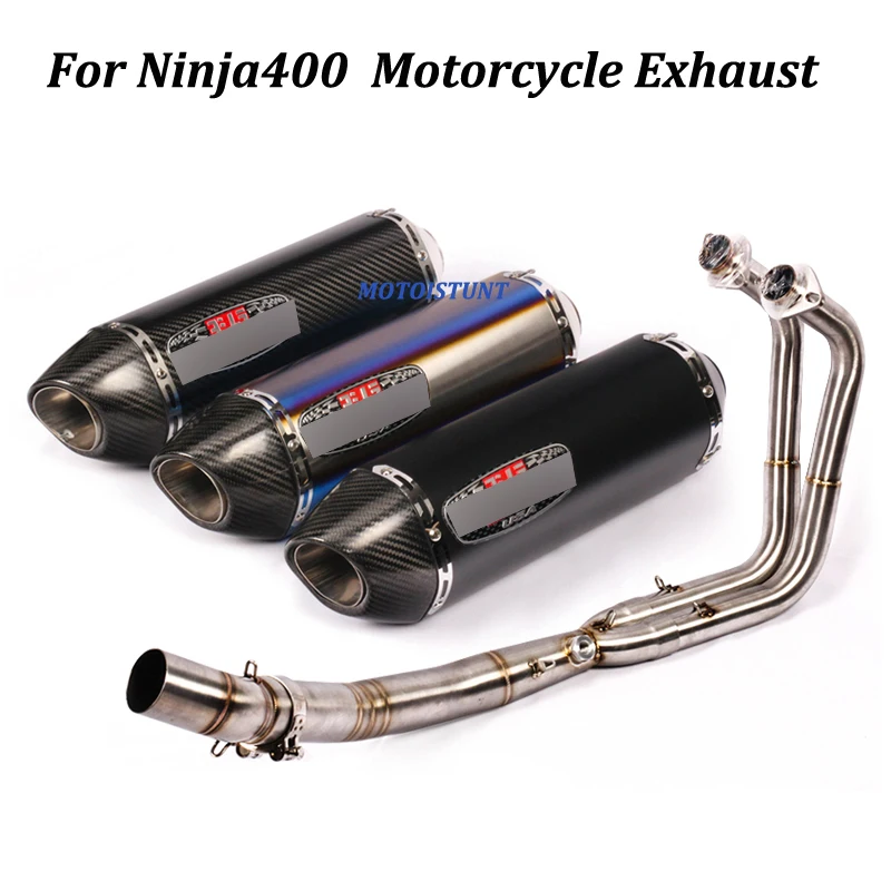 Full Exhaust System Yoshimura Motorcycle Exhaust Muffler Modified With Front Middle Link Pipe Slip on For Kawasaki Ninja400
Full Exhaust System Yoshimura Motorcycle Exhaust Muffler Modified With Front Middle Link Pipe Slip on For Kawasaki Ninja400