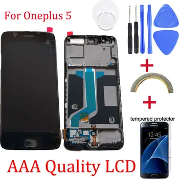 Original For Oneplus 5 Replacement LCD Display+Touch Screen Digitizer assembly replacement for oneplus 5+ Free Tools Repair kit
Original For Oneplus 5 Replacement LCD Display+Touch Screen Digitizer assembly replacement for oneplus 5+ Free Tools Repair kit