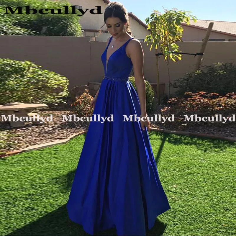 Mbcullyd Royal Blue Prom Dresses Long 2019 Luxury Satin Evening Gala Dress Party Gowns Sexy Cheap Backless robe de soiree
Mbcullyd Royal Blue Prom Dresses Long 2019 Luxury Satin Evening Gala Dress Party Gowns Sexy Cheap Backless robe de soiree