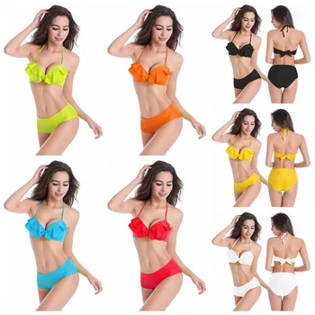 HOT Womens Padded Push-up Ruffles Bikini Set Swimsuit Low Waist Bathing Suit Swimwear Beachwear ensemble de bikini
HOT Womens Padded Push-up Ruffles Bikini Set Swimsuit Low Waist Bathing Suit Swimwear Beachwear ensemble de bikini