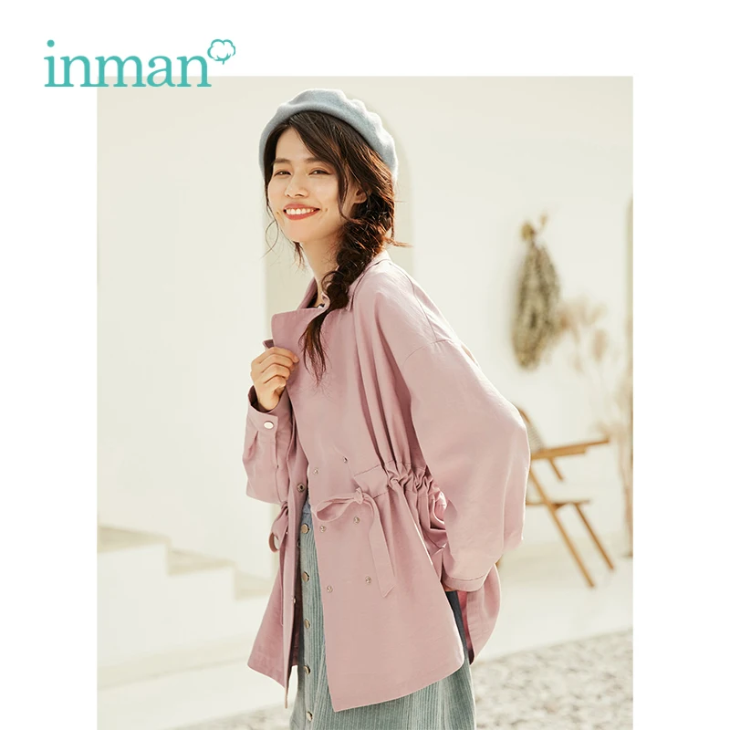 INMAN 2019 Spring Autumn turn-down collar Collect waist off the shoulder sleeve jackets women short coat
INMAN 2019 Spring Autumn turn-down collar Collect waist off the shoulder sleeve jackets women short coat