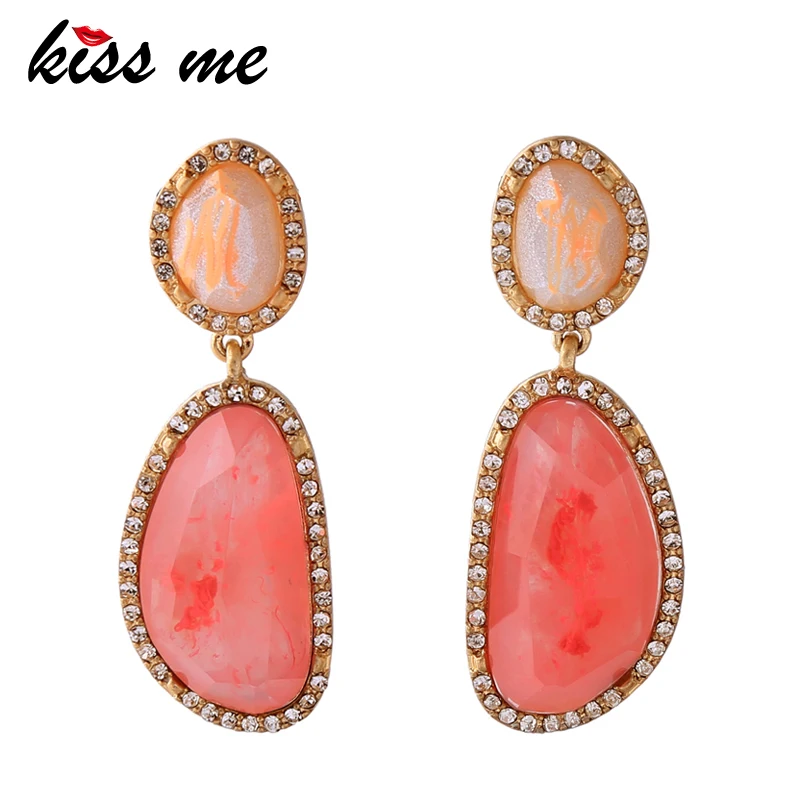 KISS ME Women Statement Earrings Trendy Fashion Orange Resin Irregular Rhinestone Drop Earrings Brand Costume Jewlery
KISS ME Women Statement Earrings Trendy Fashion Orange Resin Irregular Rhinestone Drop Earrings Brand Costume Jewlery